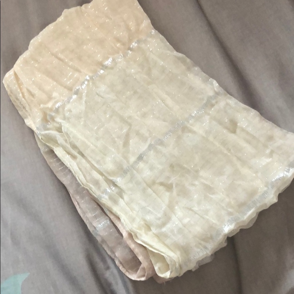 Cream Infinity scarf